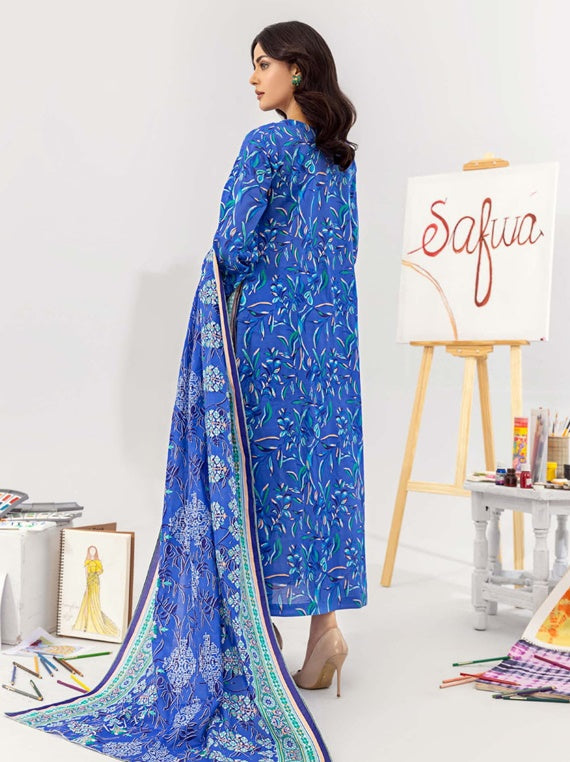 Praha By Safwa Fine Lawn Collection 2025 Vol-16 (D-07)