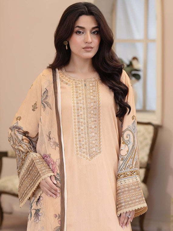 Shirsa By Johra embroidered Staple Slub collection (JW/433)