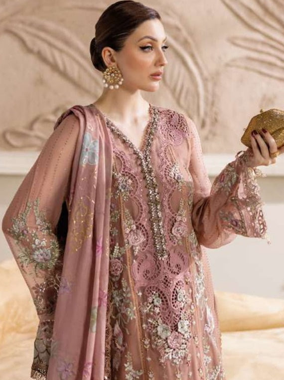 Maria B Embroidered Chiffon Collection 2025 (MPC-25-105)