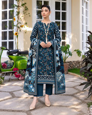 Rang By Motifz Digital Premium Printed Linen Suit with Linen Dupatta
