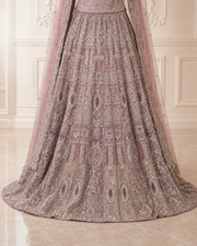 Dusty Rose Handmade Cora Dabka Maxi Dress for Wedding – Ready to Wear