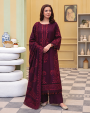 Sehrish by Johra Luxury Embroidered Winter Suit with Embroidered Shawl