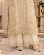 Allys Ivory Organza Embroidered 3-Piece Luxury Formal Suit