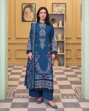 Sehrish by Johra Luxury Embroidered Winter Suit with Embroidered Shawl