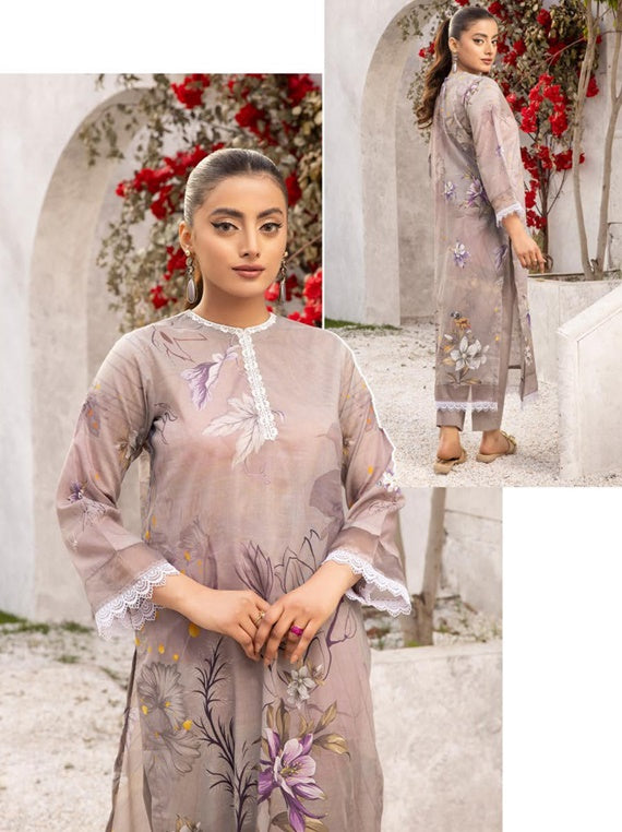 Shaista 2Pc Printed Lawn Collection 2024 Vol-03 (D-532)