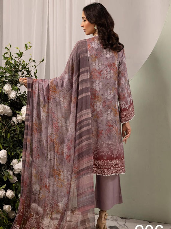 Huma By Shaista Viscose Collection 2024 (D-206)