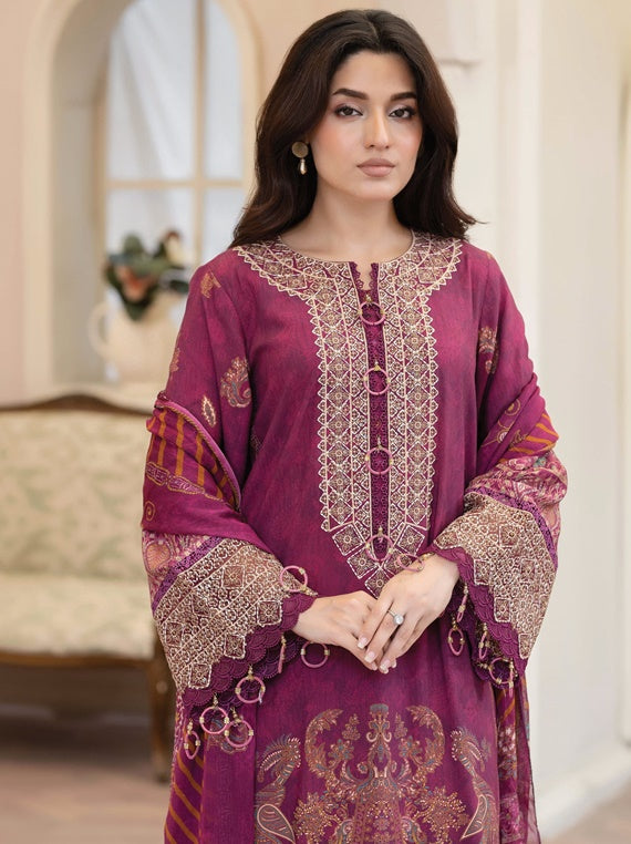 Shirsa By Johra embroidered Staple Slub collection (JW/434)