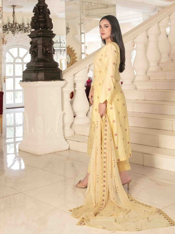 Zarna By Tawakkal Broshia Lawn Collection 2025 Vol-03 (D-1738)