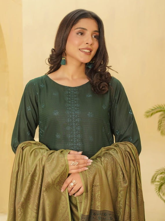 KISHORE KA ANDAZ Embroidered Dhanak Collection by Manizay (D-08)