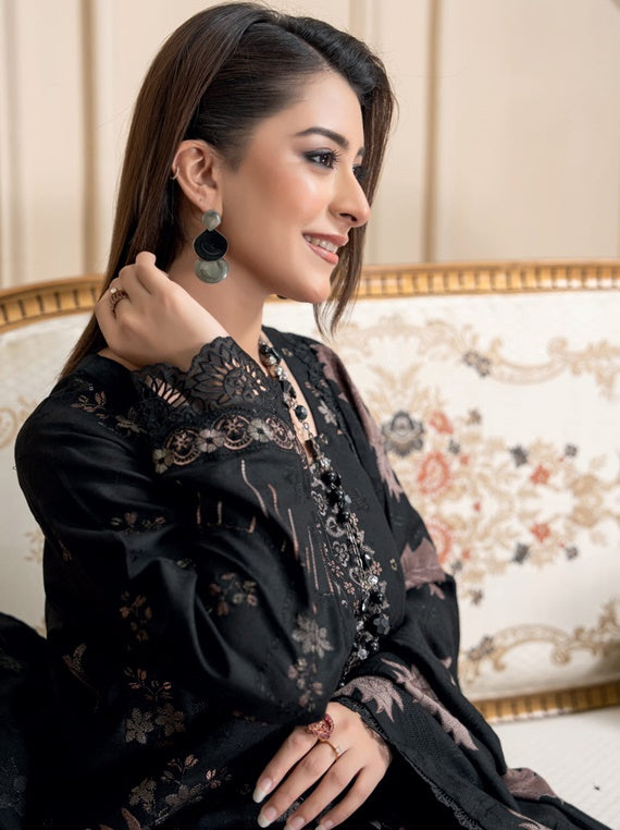 Bandhan premium embroidered dhanak Winter Collection (D-08)