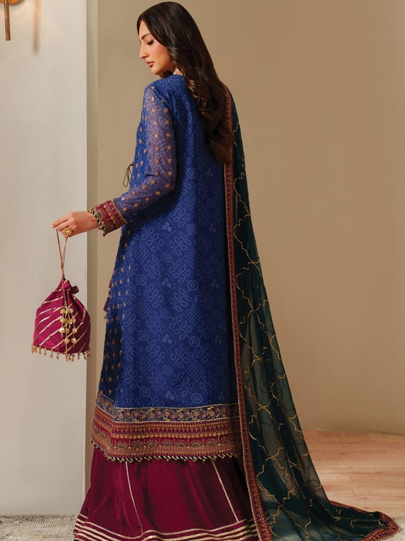 Alizeh Fashion Fleur Embroidered Chiffon Collection (08-Rasha)