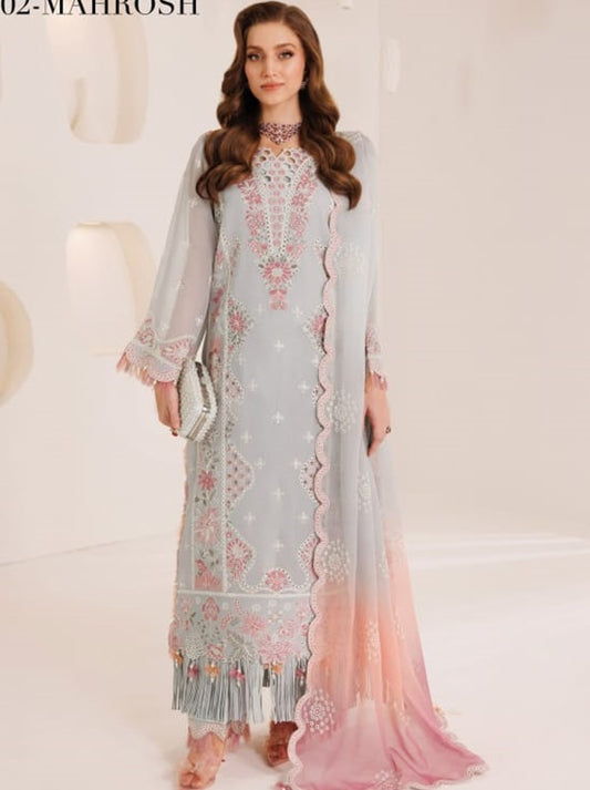 Dhaagay By Alizeh Chiffon Collection 2025 Vol-04 (D-02 MAHROSH)