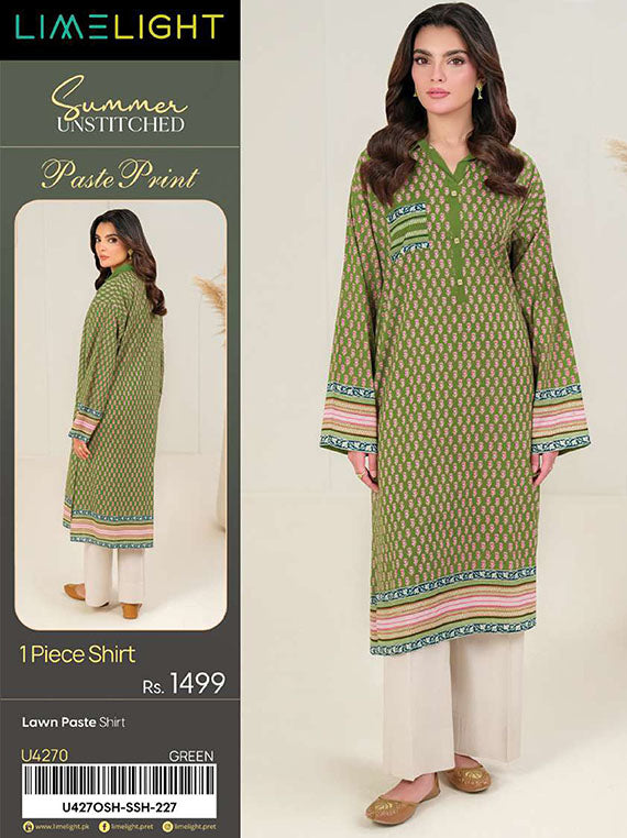 Limelight Printed Lawn Collection 2025 Vol-03 (U4270 Green)