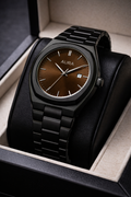 Arabic Black Aura Watch – Stainless Steel Quartz Luxury Men’s Timepiece