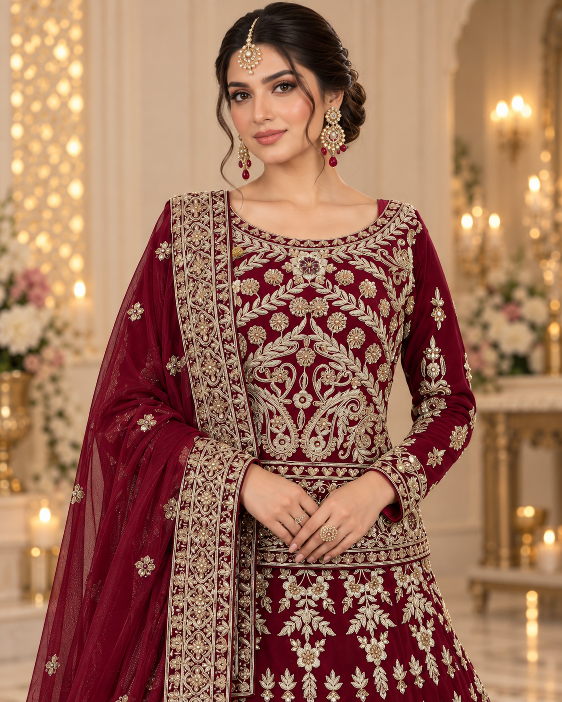 Luxury Bridal Lehnga – Traditional Wedding Ensemble