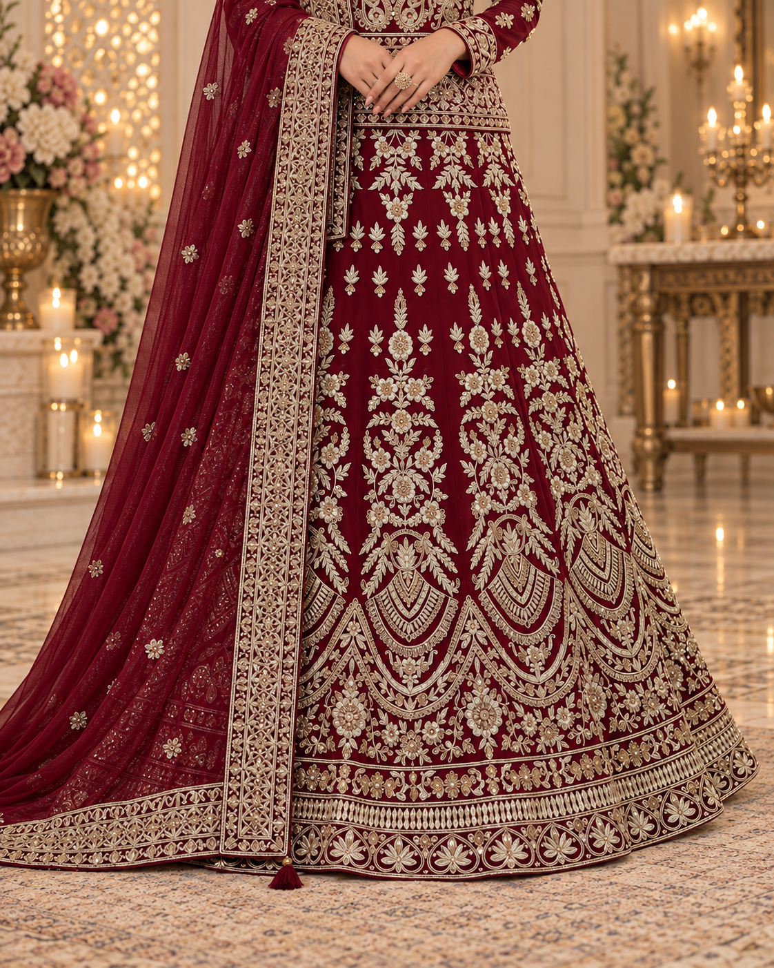 Luxury Bridal Lehnga – Traditional Wedding Ensemble