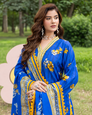 Alzohaib Colors Khaddar Digital Printed 3 Piece Suit