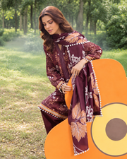 Alzohaib Colors Khaddar Digital Printed 3 Piece Suit