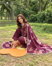 Alzohaib Colors Khaddar Digital Printed 3 Piece Suit