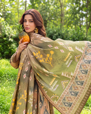 Alzohaib Colors Khaddar Digital Printed 3 Piece Suit