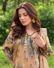 Alzohaib Colors Khaddar Digital Printed 3 Piece Suit