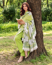 Alzohaib Colors Khaddar Digital Printed 3 Piece Suit