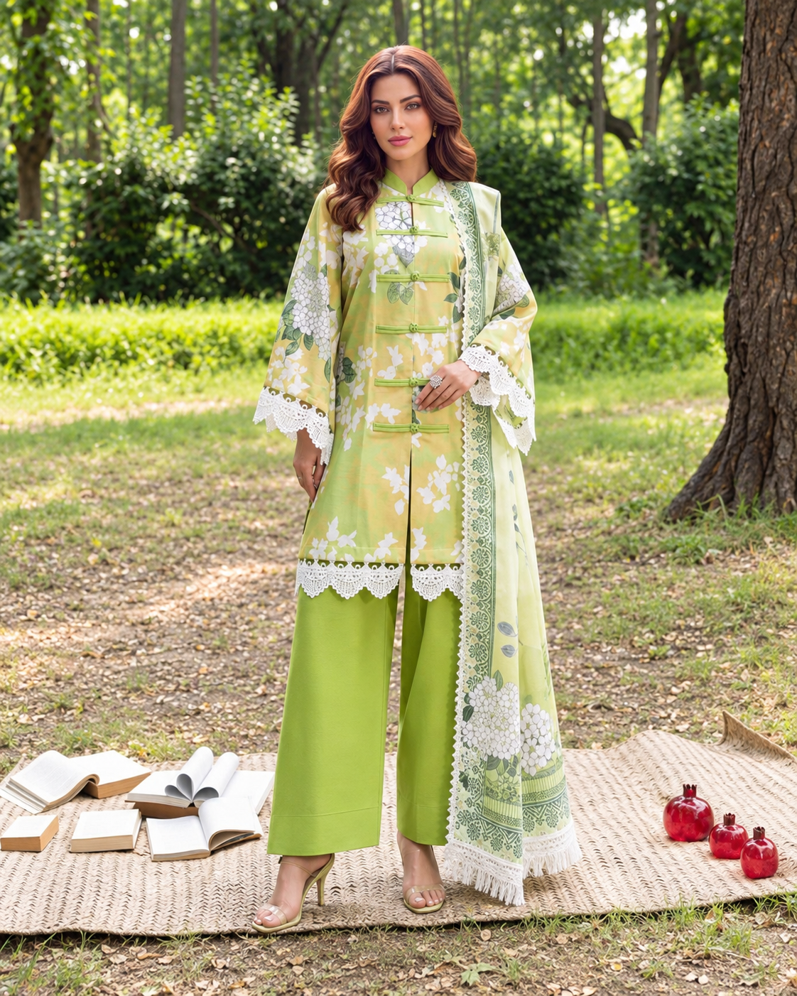 Alzohaib Colors Khaddar Digital Printed 3 Piece Suit