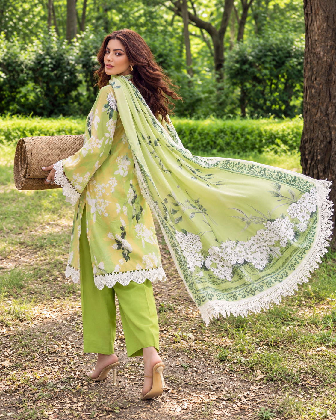 Alzohaib Colors Khaddar Digital Printed 3 Piece Suit