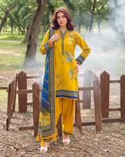 Alzohaib Colors Khaddar Digital Printed 3 Piece Suit
