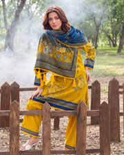 Alzohaib Colors Khaddar Digital Printed 3 Piece Suit