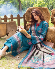 Alzohaib Colors Khaddar Digital Printed 3 Piece Suit