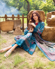 Alzohaib Colors Khaddar Digital Printed 3 Piece Suit