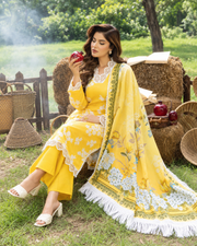 Alzohaib Colors Khaddar Digital Printed 3 Piece Suit