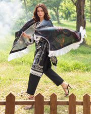 Alzohaib Colors Khaddar Digital Printed 3 Piece Suit