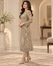 Champagne Gold Handmade Formal Dress – Ready to Wear & Customizable