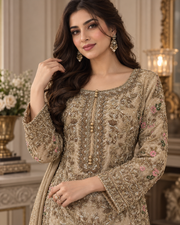 Champagne Gold Handmade Formal Dress – Ready to Wear & Customizable