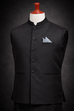 Premium Black Shalwar Kameez with Waistcoat – Wash & Wear Men’s Elegant Suit | Star Fabrics
