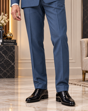 Royal Blue Double-Breasted Men’s 3 Piece Suit – Stitch on Order