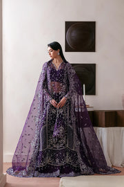 Luxury Handmade Organza Embroidered Panel Suit with Raw Silk Trouser