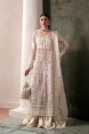 Luxury Handmade Organza Embroidered Suit with Raw Silk Trouser
