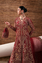 Luxury Handmade Organza Embroidered Suit with Raw Silk Trouser