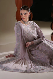 Emaan Adeel Nouvelle Luxury Chiffon New Arrival 3 Piece Unstitched Embroidered Suit with Organza Borders & Raw Silk Trouser | Star Fabrics