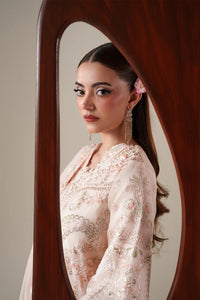 Emaan Adeel Nouvelle Luxury Chiffon 3 Piece Unstitched Embroidered Suit with Organza Borders & Raw Silk Trouser | Star Fabrics