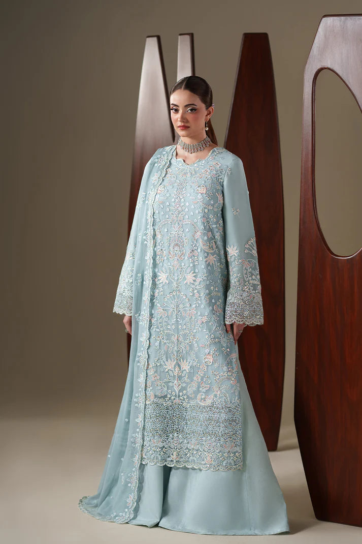 Emaan Adeel Nouvelle Luxury Chiffon 3 Piece Unstitched Embroidered Dress | Designer Chiffon Collection | Star Fabrics