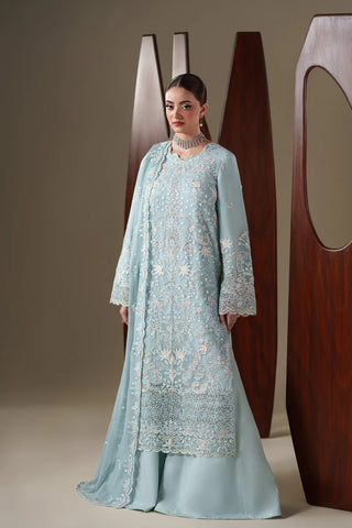 Emaan Adeel Nouvelle Luxury Chiffon 3 Piece Unstitched Embroidered Dress | Designer Chiffon Collection | Star Fabrics