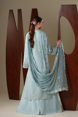 Emaan Adeel Nouvelle Luxury Chiffon 3 Piece Unstitched Embroidered Dress | Designer Chiffon Collection | Star Fabrics