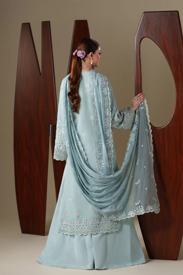 Emaan Adeel Nouvelle Luxury Chiffon 3 Piece Unstitched Embroidered Dress | Designer Chiffon Collection | Star Fabrics