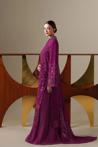 Emaan Adeel Nouvelle Luxury Chiffon New Arrival 3 Piece Unstitched Embroidered Suit with Organza Borders & Raw Silk Trouser | Star Fabrics