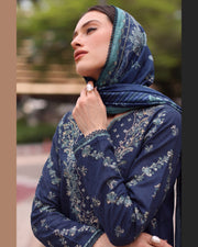 ELARA Premium Embroidered Karandi 3 Piece Suit with Pashmina Shawl