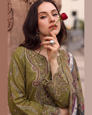 ELARA Premium Embroidered Karandi 3 Piece Suit with Pashmina Shawl